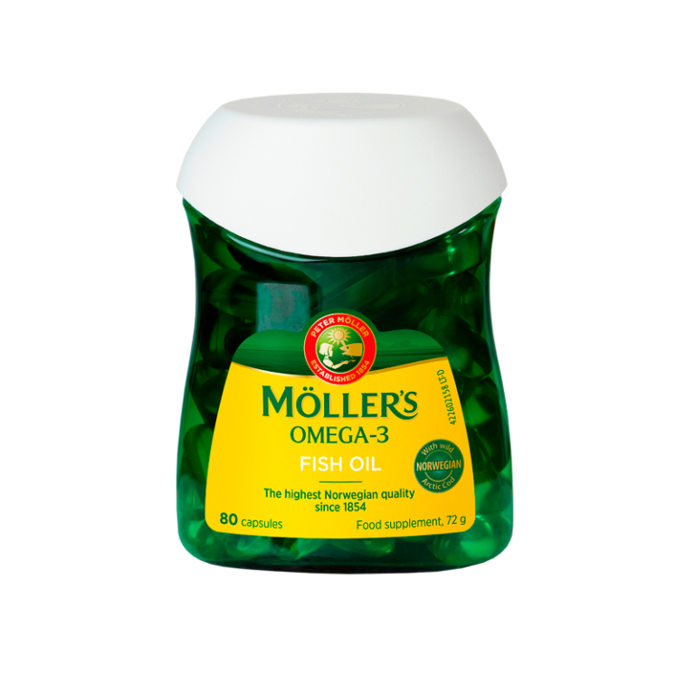 Möller‘s žuvų taukai, 80 kapsulių - Möller's Omega-3 - Möller's